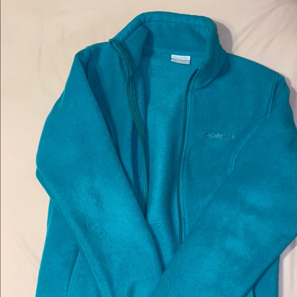 Turquoise Columbia Fleece Jacket
